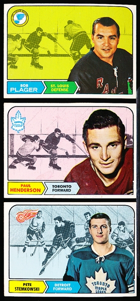 1968-69 Topps Hockey- 12 Diff