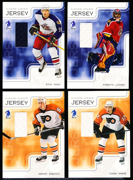 2003-04 Be A Player Hockey- Game Used Jersey Cards- 4 Diff