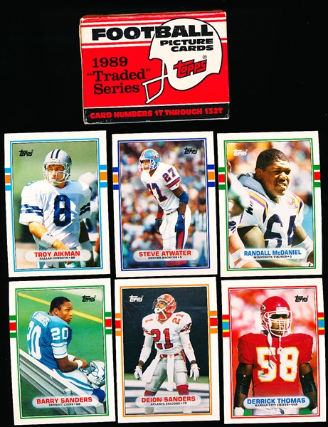 1989 Topps Traded Ftbl.- 1 Complete Set of 132 Cards in Original Box
