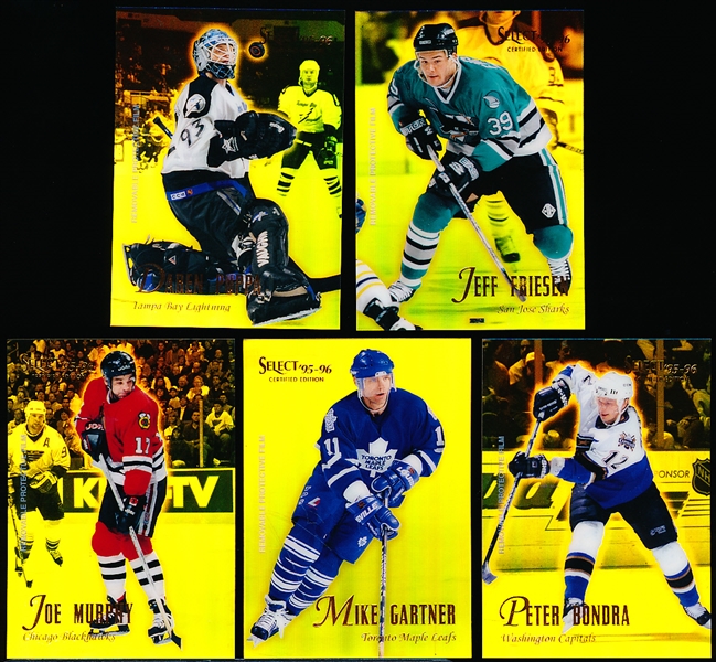 1995-96 Select Certified Hockey “Mirror Gold”- 5 Diff. Cards