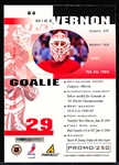 1997-98 Pinnacle Inside Hockey “Promo” #84 Mike Vernon, Red Wings