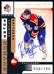 2001-02 SP Authentic Hockey “Future Watch Bronze” #177 Kristian Huselius, Panthers- #26/150