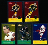 2001-02 Topps Heritage Hockey “Retro Fractor”- 5 Diff. Cards- all #/558