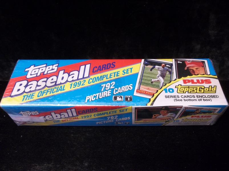 1992 Topps Bsbl.- 1 Unopened Retail “Christmas” Set of 802 Cards