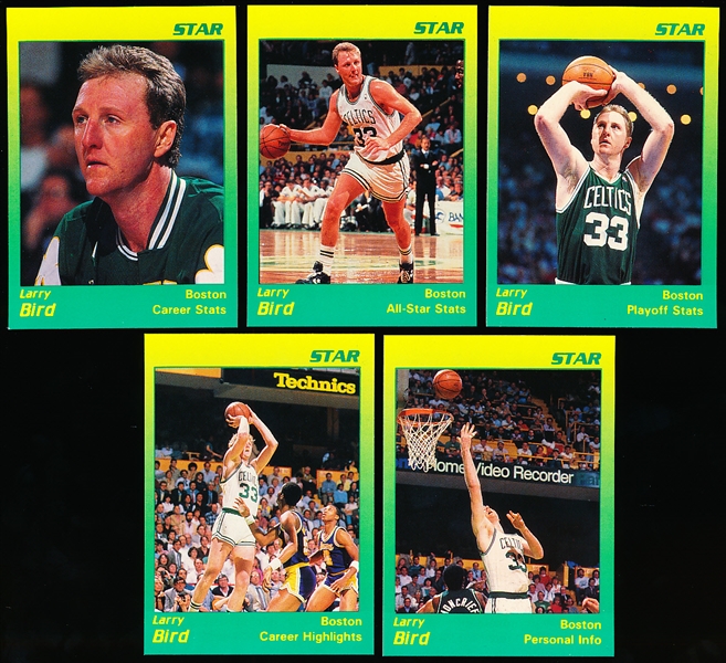 1991 Star Co. Larry Bird Promo Complete Set of 5 Cards