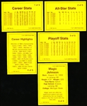 1991 Star Co. “Magic Johnson” (Lakers) Promo Set of 5 Cards- Only 1,000 Made!