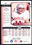 2000 Donruss Preferred QBC Ftbl. “Preferred Power” #43 Drew Bledsoe- #205/300