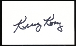 Auto’d Kenny Konz NFL Index Card