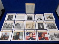 1993-’96 Atlas Editions Civil War 5-7/16” x 5-3/8” Subscription Cards- “Politics & Politicians”- 133 Diff.