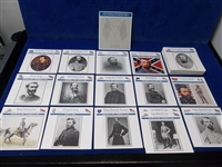 1993-’96 Atlas Editions Civil War 5-7/16” x 5-3/8” Subscription Cards- “Officers & Enlisted Men”- 159 Diff.