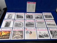 1993-’96 Atlas Editions Civil War 5-7/16” x 5-3/8” Subscription Cards- “Home Front”- 85 Diff.