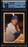 1962 Topps Baseball- #47 Bob Will, Cubs- GAI Nm-Mt 8