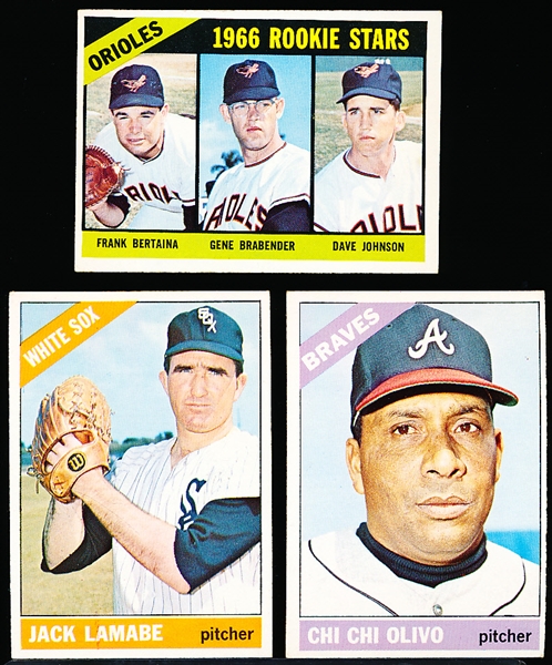 1966 Topps Baseball Hi#’s- 3 Diff