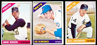 1966 Topps Baseball Hi#’s- 3 Diff