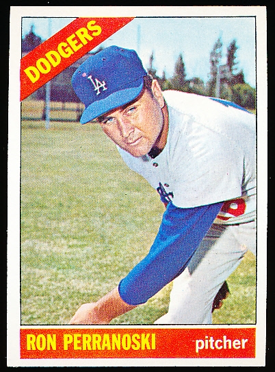 1966 Topps Baseball- Hi# - #555 Ron Perranoski, Dodgers