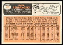 1966 Topps Baseball- Hi# - #555 Ron Perranoski, Dodgers