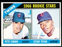 1966 Topps Baseball- Hi# - #563 Twins Rookie Stars- Tovar
