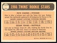 1966 Topps Baseball- Hi# - #563 Twins Rookie Stars- Tovar