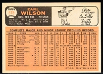 1966 Topps Baseball- Hi# - #575 Earl Wilson, Red Sox