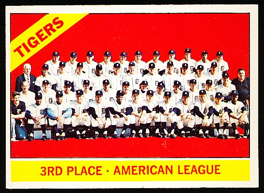 1966 Topps Baseball- Hi# - #583 Detroit Tigers Team Card- Hi#.