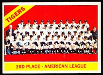 1966 Topps Baseball- Hi# - #583 Detroit Tigers Team Card- Hi#.