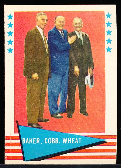 1961 Fleer Baseball Greats- #1 Baker/ Cobb/ Wheat