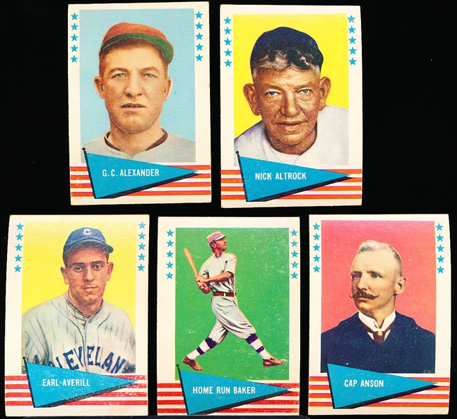 1961 Fleer Baseball Greats- 5 Diff