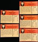 1961 Fleer Baseball Greats- 5 Diff