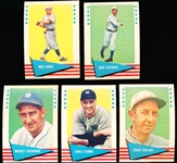 1961 Fleer Baseball Greats- 5 Diff