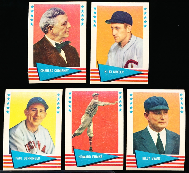 1961 Fleer Baseball Greats- 5 Diff