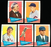 1961 Fleer Baseball Greats- 5 Diff