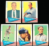 1961 Fleer Baseball Greats- 5 Diff