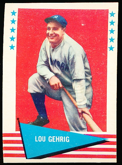 1961 Fleer Baseball Greats- #31 Lou Gehrig, Yankees