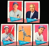 1961 Fleer Baseball Greats- 5 Diff