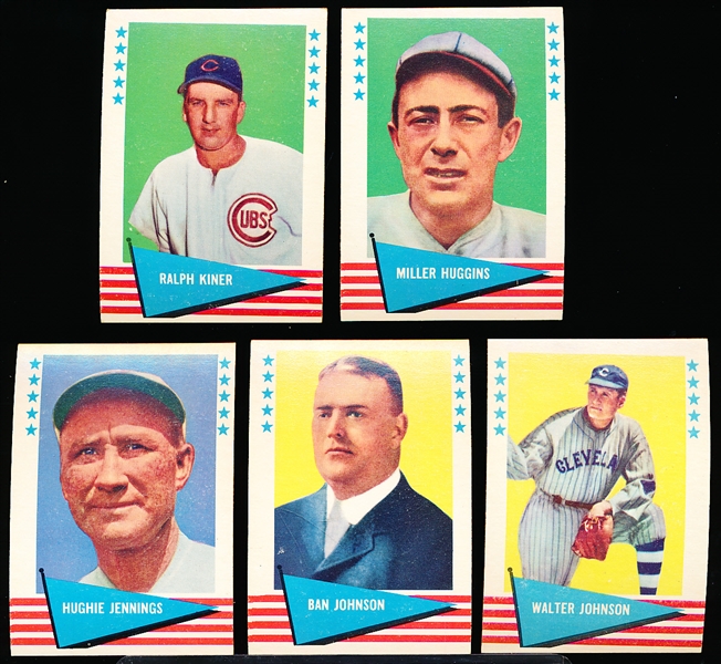 1961 Fleer Baseball Greats- 5 Diff