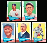 1961 Fleer Baseball Greats- 5 Diff