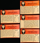 1961 Fleer Baseball Greats- 5 Diff
