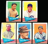 1961 Fleer Baseball Greats- 5 Diff