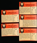 1961 Fleer Baseball Greats- 5 Diff
