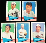 1961 Fleer Baseball Greats- 5 Diff