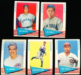 1961 Fleer Baseball Greats- 5 Diff