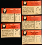 1961 Fleer Baseball Greats- 5 Diff