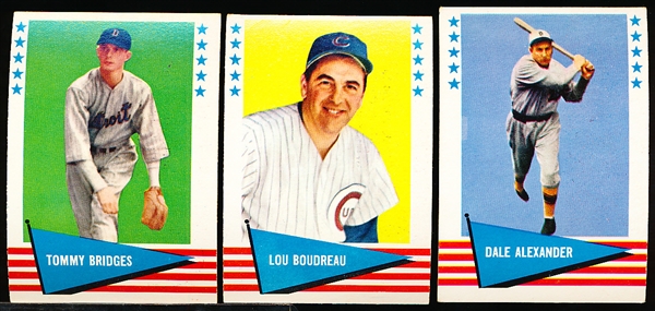 1961 Fleer Baseball Greats- 6 Diff
