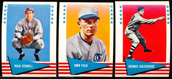 1961 Fleer Baseball Greats- 6 Diff