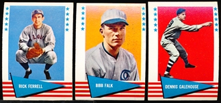 1961 Fleer Baseball Greats- 6 Diff