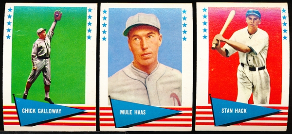 1961 Fleer Baseball Greats- 6 Diff