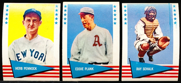 1961 Fleer Baseball Greats- 6 Diff