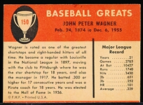 1961 Fleer Baseball Greats- #150 Honus Wagner