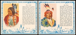 1954 Red Man Tobacco Indian Chiefs- 8 Diff