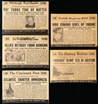 1954 Topps “Scoops” Non Sport Issue- 5 Diff